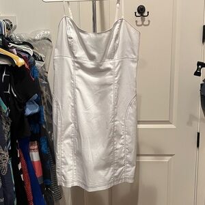 G by Guess White Satin Dress